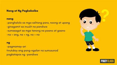 ng at nang pagkakaiba brainly|Ang Pagkakaiba ng “Ng at Nang” .